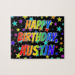 [ Thumbnail: "Austin" First Name, Fun "Happy Birthday" Jigsaw Puzzle ]