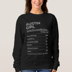 Austin Girl  Texas Hometown Sweatshirt