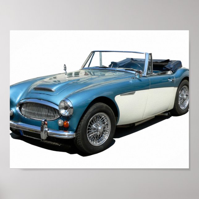 Austin Healey 3000 classic car Poster (Front)