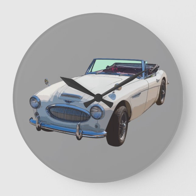 Austin Healey 300 Sports Car Large Clock (Front)
