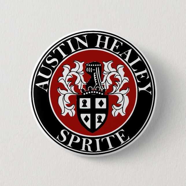 Austin Healey Car Classic Hiking Duck Badge Pinback Button (Front)