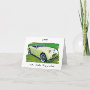 Austin Healey Frogeye Sprite, 1961 Card