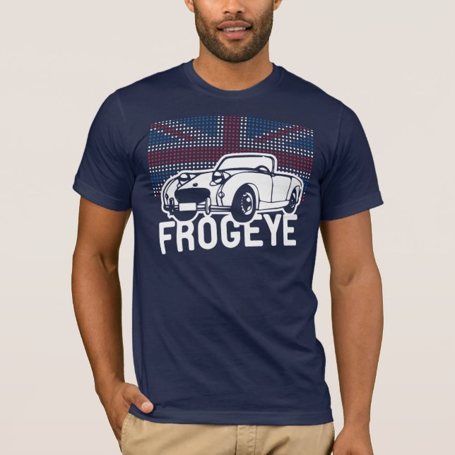 Austin-Healey Frogeye Sprite mk1 Union Jack T-Shirt (Front)