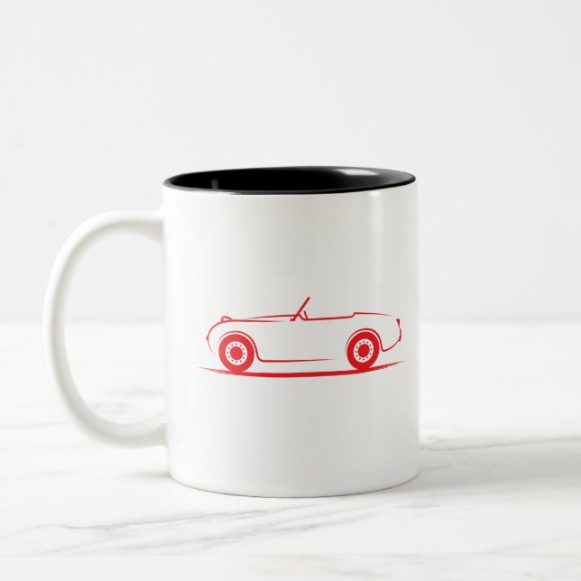 Austin Healey Sprite Bugeye Two-Tone Coffee Mug (Left)