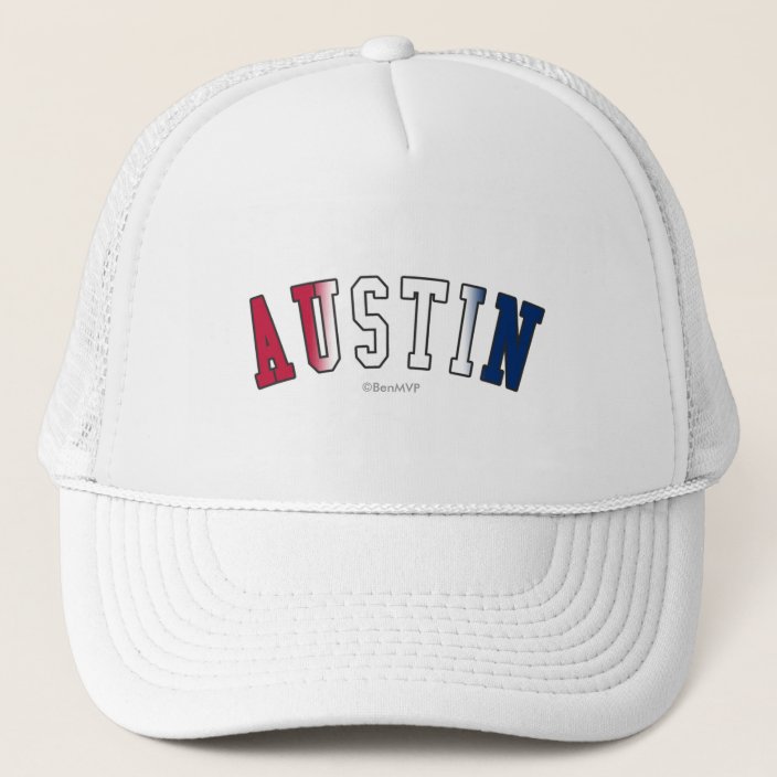 Austin in Texas State Flag Colors Hat
