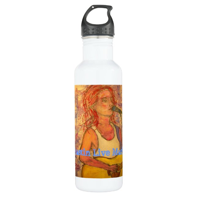 Austin Live Music Water Bottle (Front)