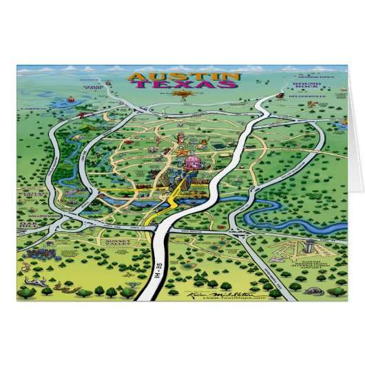 Austin Map Cards (Front Horizontal)