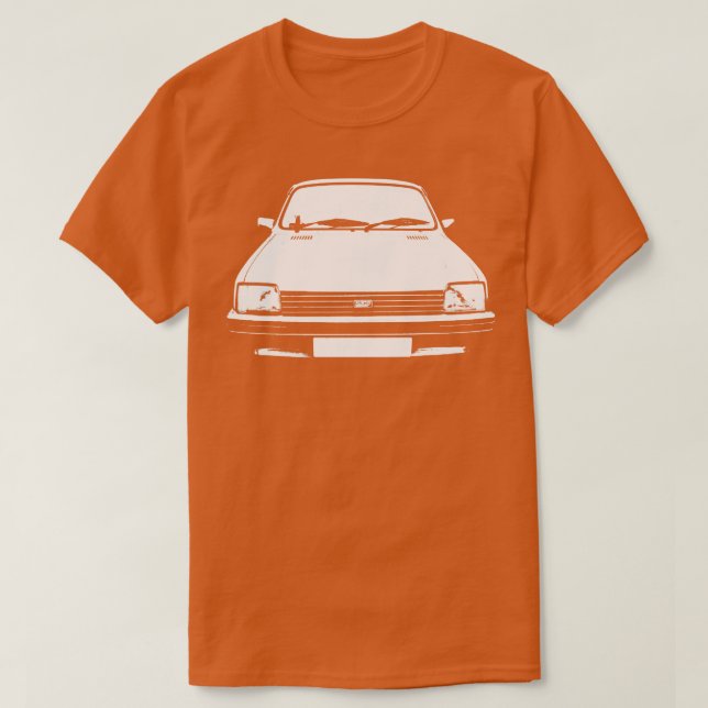 Austin Metro 1980s classic monoblock white T-Shirt (Design Front)