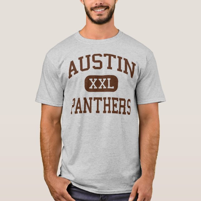 Austin - Panthers - High School - El Paso Texas T-Shirt (Front)