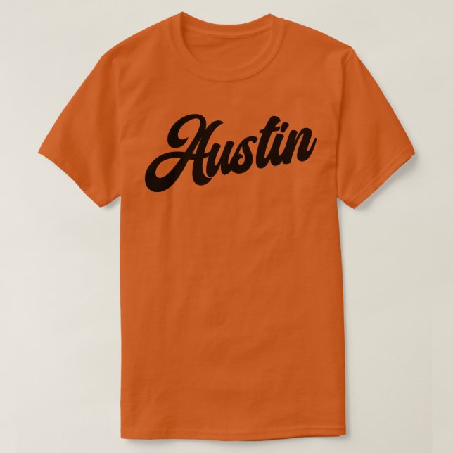 Austin Retro Austin  soccer T-Shirt (Design Front)