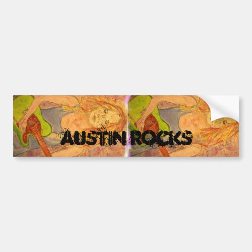 austin rocks bumper sticker
