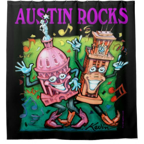 Austin Rocks Shower Curtain
