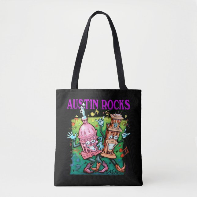Austin Rocks Tote Bag (Front)