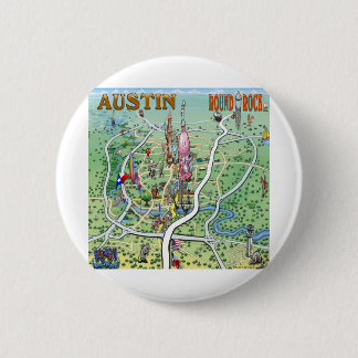 Austin Round Rock Texas Fun Map Button