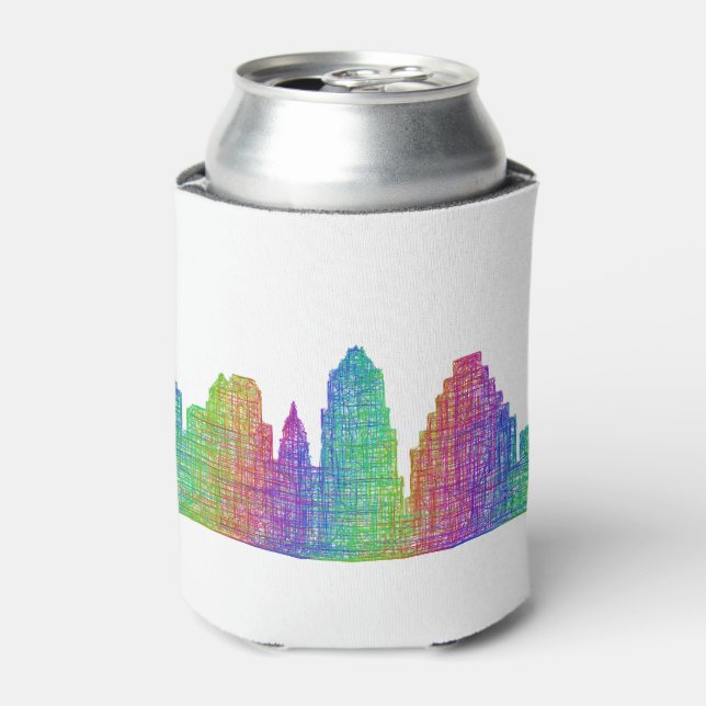 Austin skyline can cooler (Can Front)