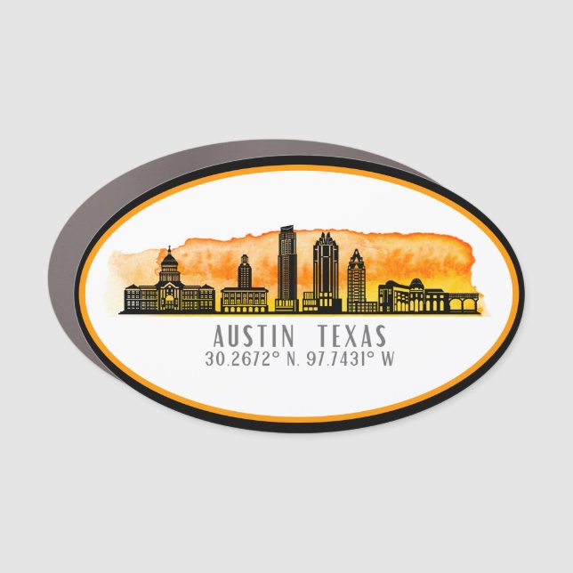 Austin Skyline Latitude  Car Magnet (Front)