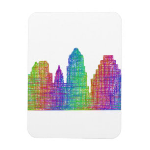 Austin skyline magnet