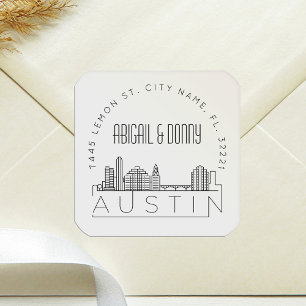Austin Skyline Pre-Addressed Envelope Seal