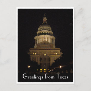 austin state capitol texas postcard