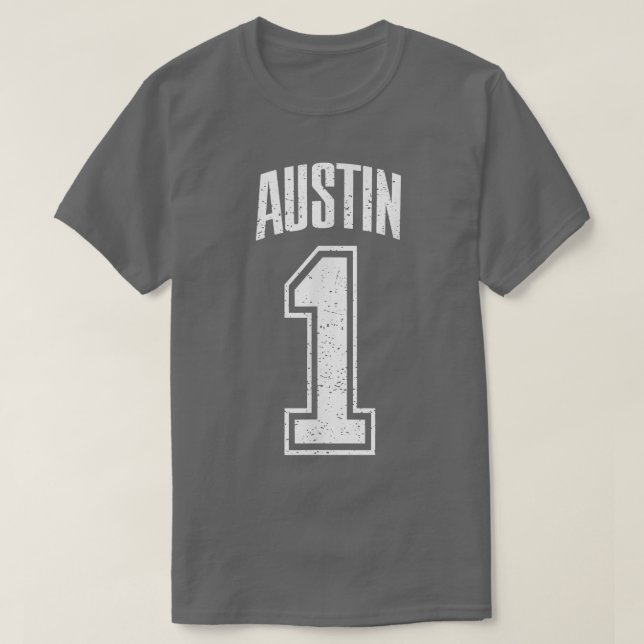 Austin Supporter Number 1 Greatest Fan  T-Shirt (Design Front)