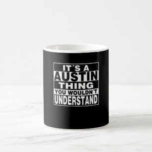 AUSTIN Surname Personalized Gift Coffee Mug