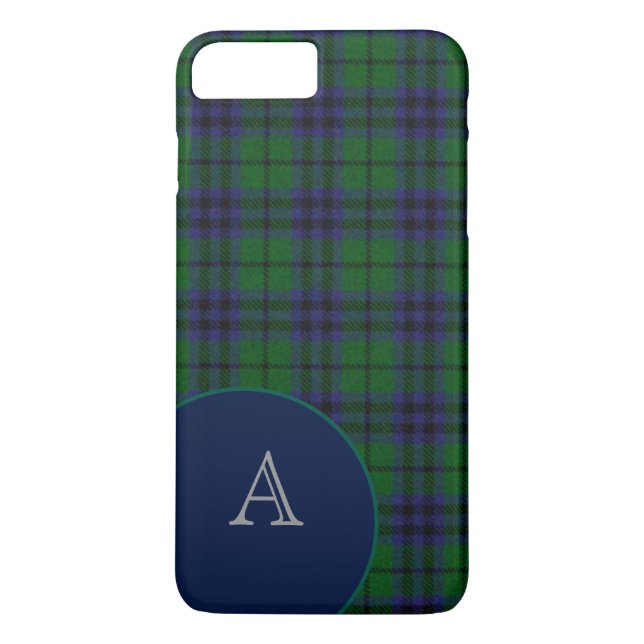 Austin Tartan Plaid Monogram iPhone 7 Plus Case (Back)