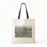 Austin, Texas Antique Aerial City Map from 1873 Tote Bag