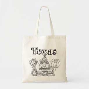 Austin Texas Art Vacation Texas Souvenir Design Tote Bag