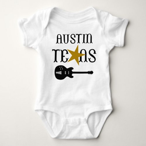 Austin Texas Baby Bodysuit