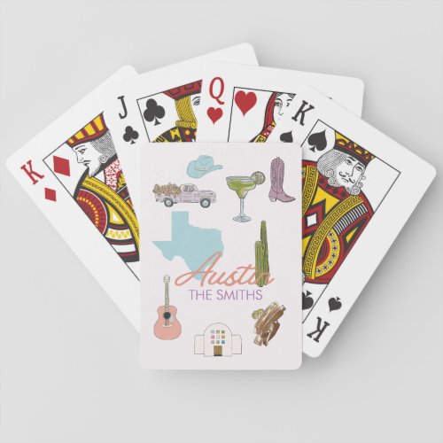 Austin Texas Bachelorette Wedding  Poker Cards