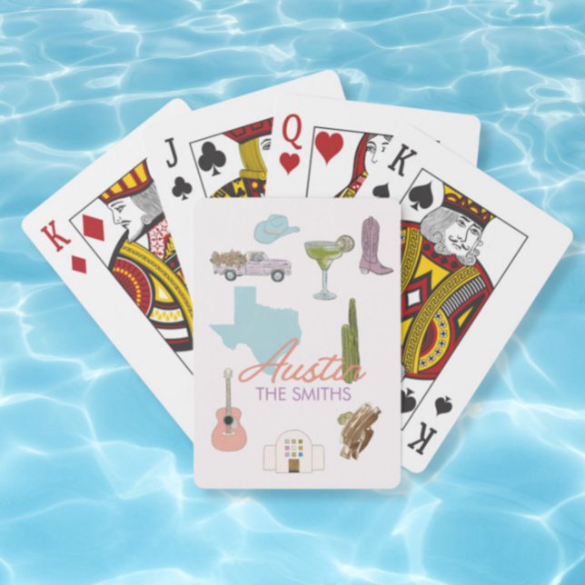 Austin Texas Bachelorette Wedding  Poker Cards (Creator Uploaded)