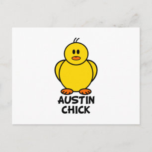 Austin Texas Chick Postcard