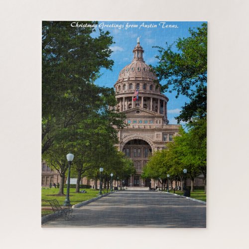 Austin Texas Christmas Greetings Jigsaw Puzzle