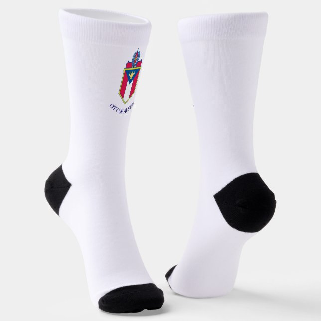 Austin (Texas) city flag Socks (Angled)