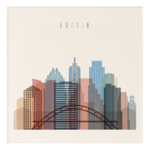 Austin Texas  City Skyline Acrylic Print