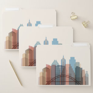 Austin, Texas City Skyline File Folder