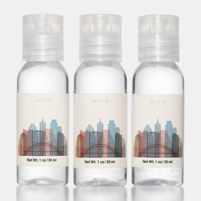 Austin, Texas | City Skyline Hand Sanitizer (Set)