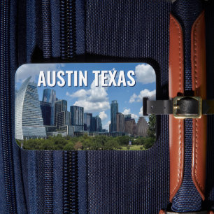 Austin Texas City Skyline Photography Luggage Tag