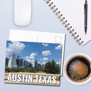 Austin Texas City Skyline Photography Postcard