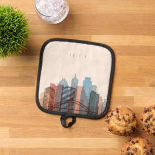 Austin, Texas City Skyline Pot Holder