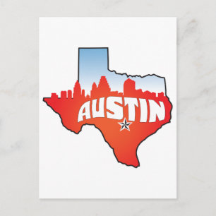 Austin Texas Cityscape Postcard