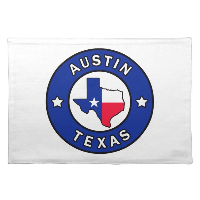 Austin Texas Cloth Placemat (Front)
