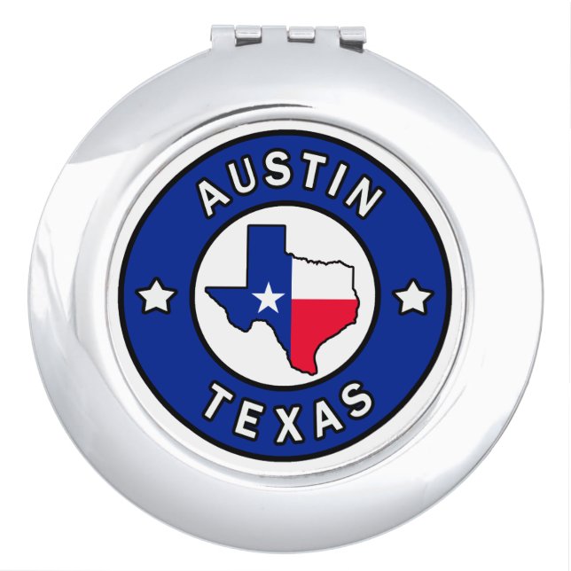 Austin Texas Compact Mirror (Front)
