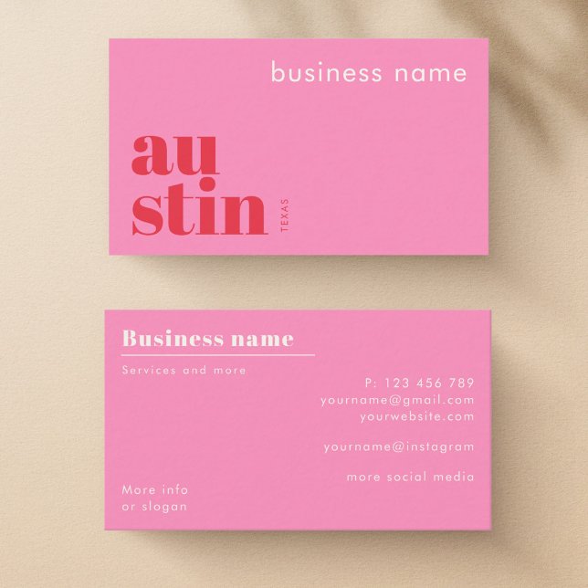 Austin Texas company Business Card (Creator Uploaded)