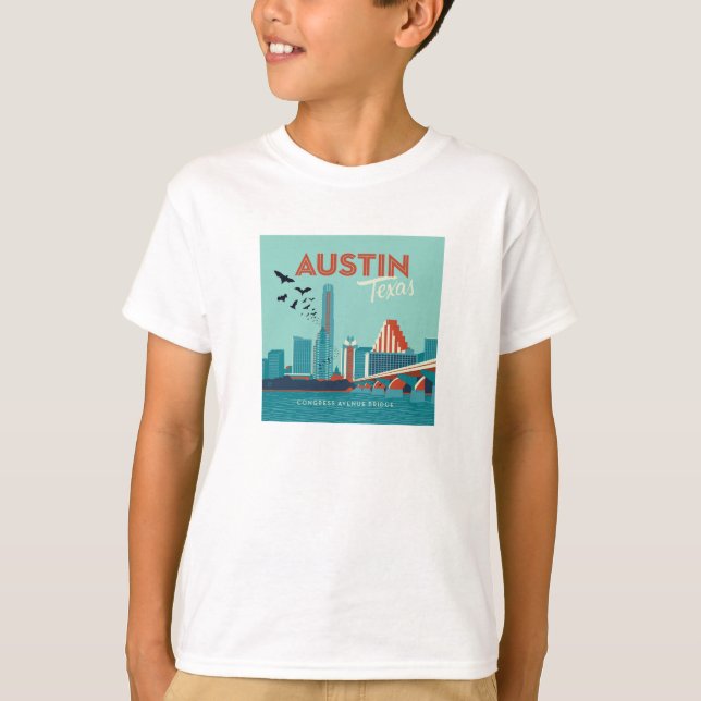 Austin, Texas | Congress Avenue Bridge T-Shirt (Front)