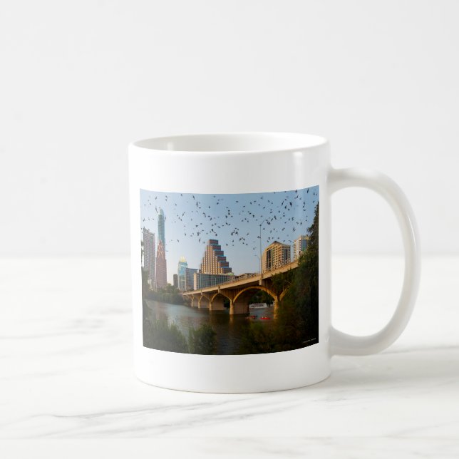 Austin, Texas Congress Bridge Bats Coffee Mug (Right)
