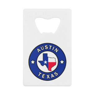 Austin Texas Credit Card Bottle Opener