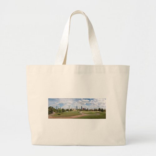 Austin Texas Downtown Skyline from Butler Park Large Tote Bag