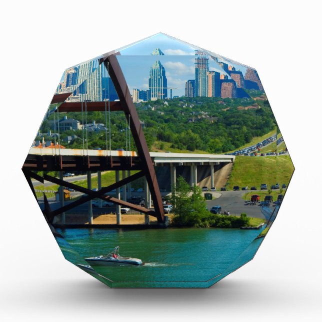 Austin, Texas from 360 Bridge Acrylic Award (Front)