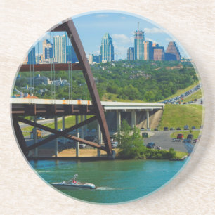 Austin, Texas from 360 Bridge Drink Coaster